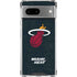 NBA Miami Heat Black Partial Logo Google Pixel 7a Clear Case